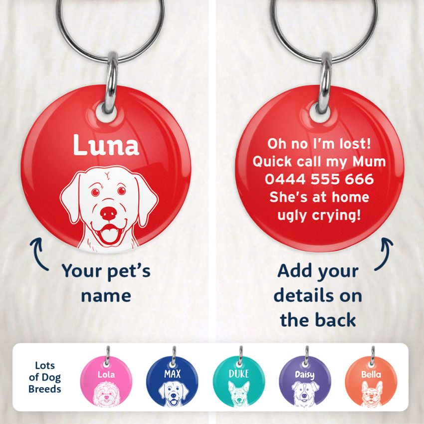 Premium Dog Portrait Tags product preview image
