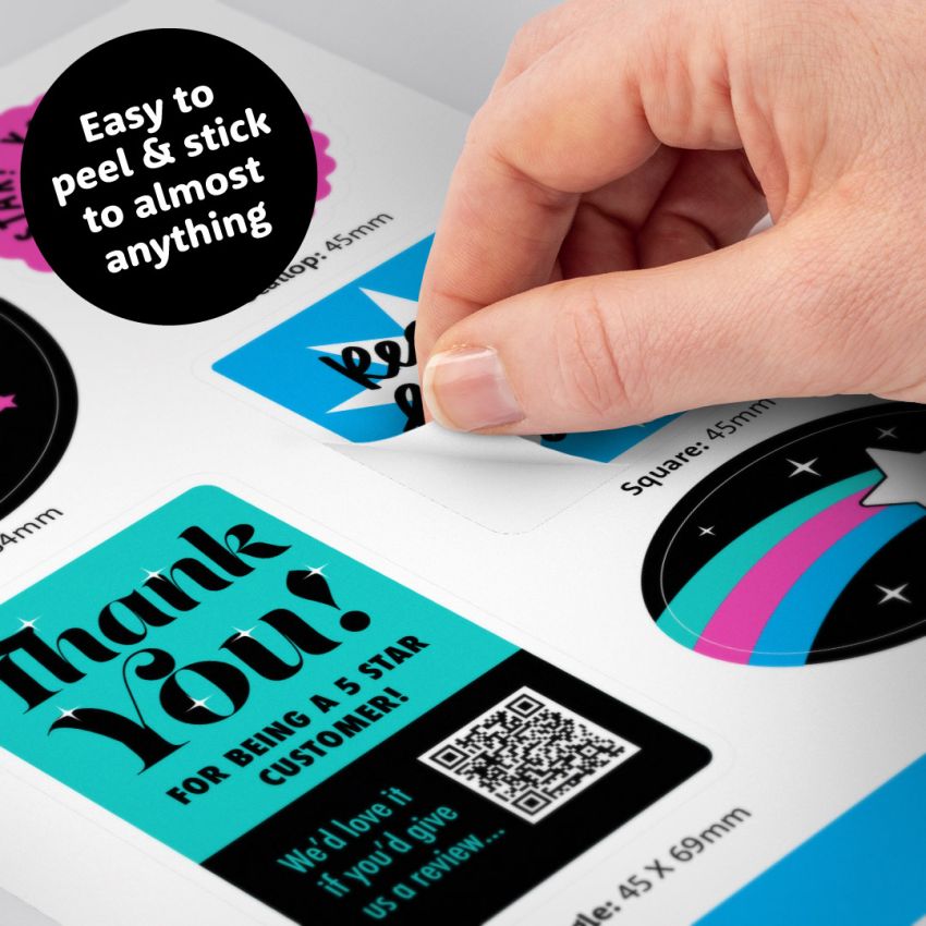 Vinyl Sticker Sample Sheet product preview image