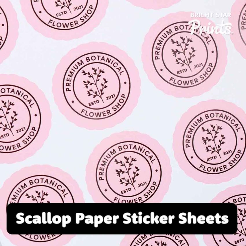 Scallop Paper Sticker Sheets gallery image №3