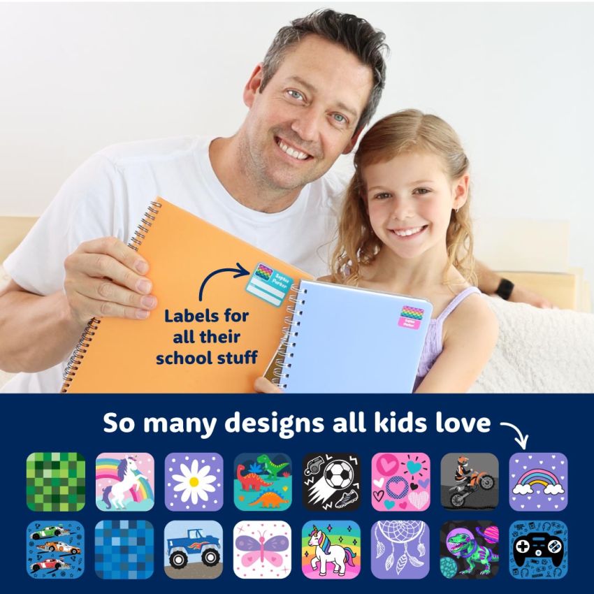 Designer School Name Labels Value Kit product preview image