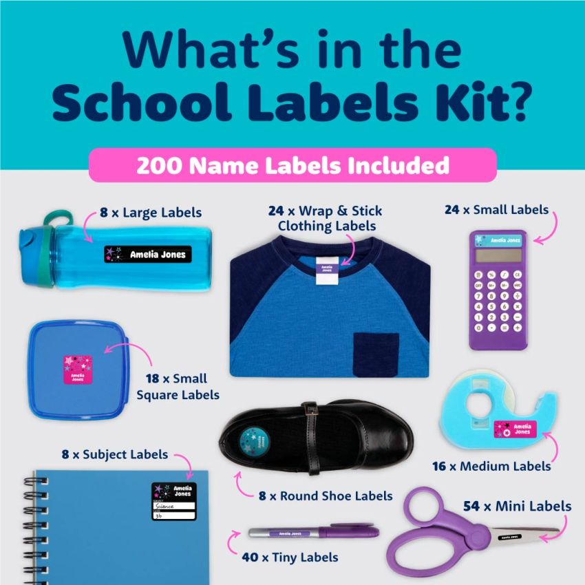 Designer School Name Labels Value Kit gallery image №2