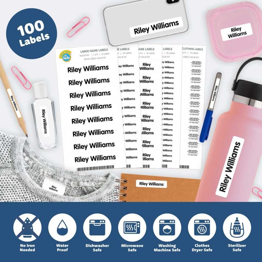 White Name Labels Combo Pack gallery image №3