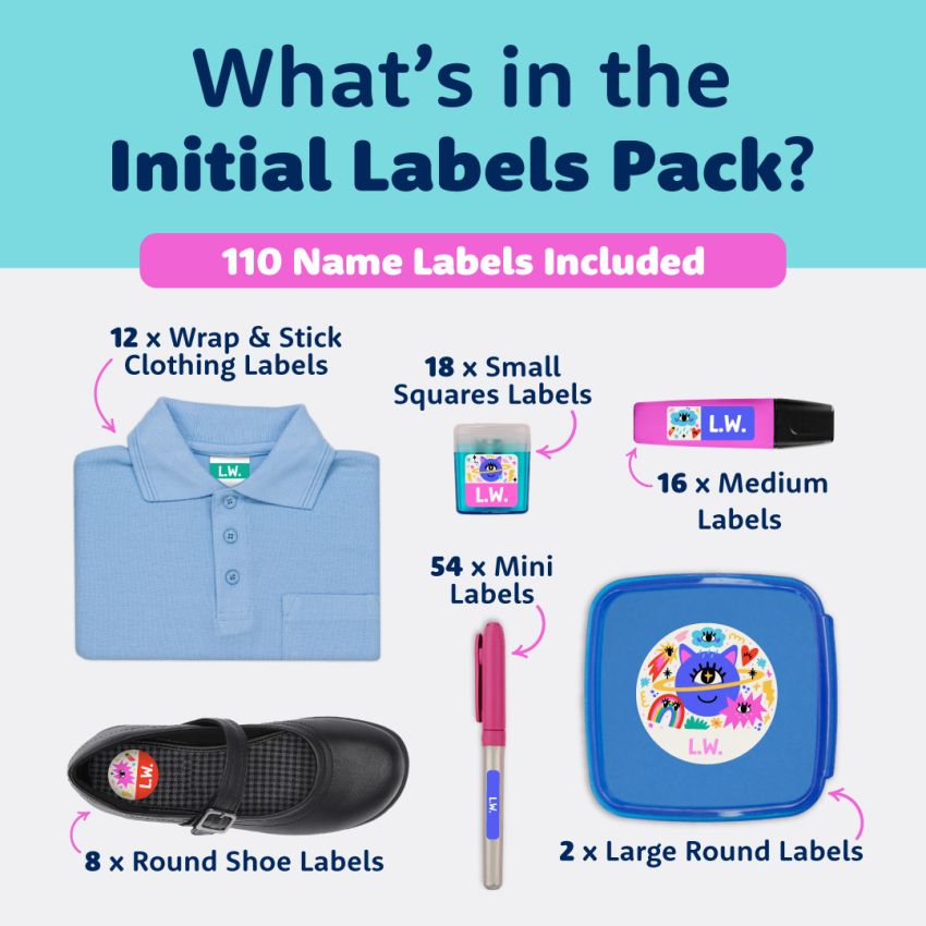 Initial Name Labels Pack product preview image