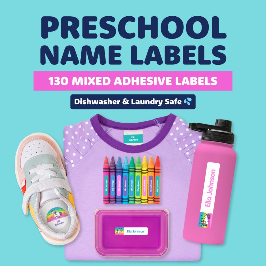 Preschool Name Labels Combo Pack product preview image