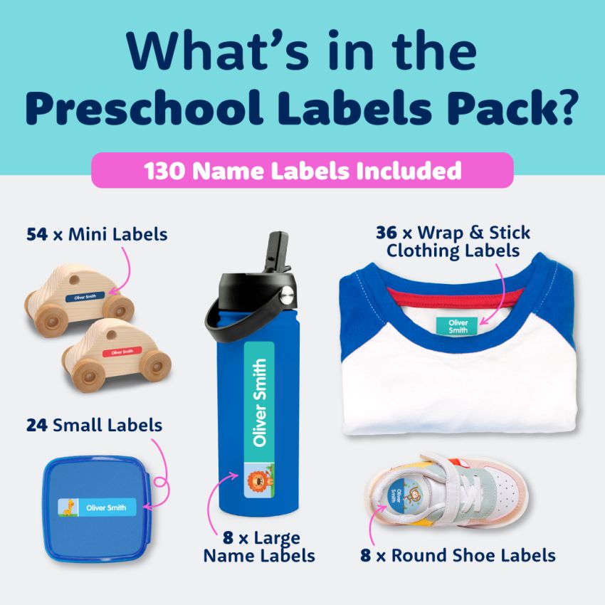 Preschool Name Labels Combo Pack product preview image