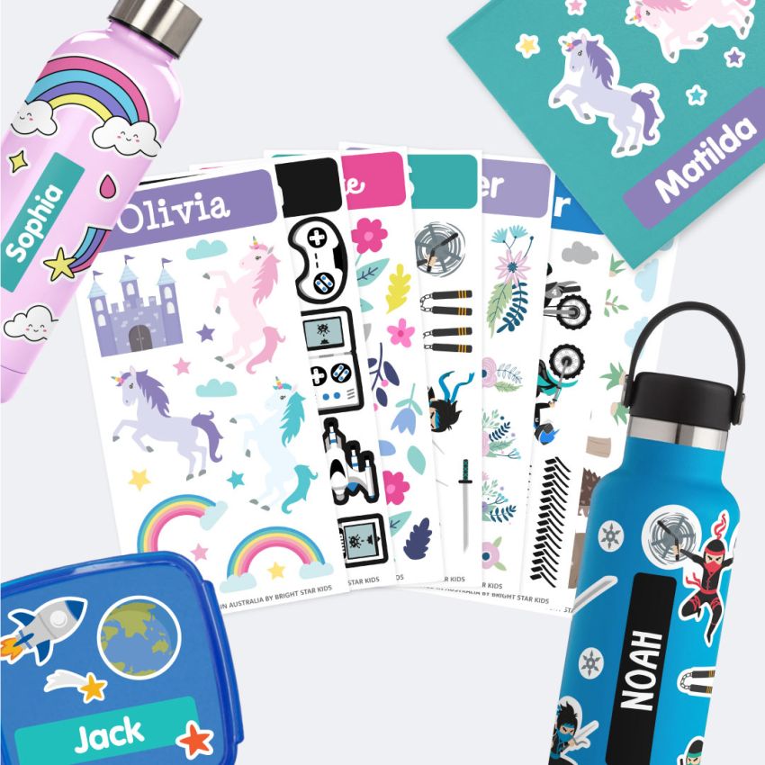 Kids Drink Bottle Name Labels gallery image №1