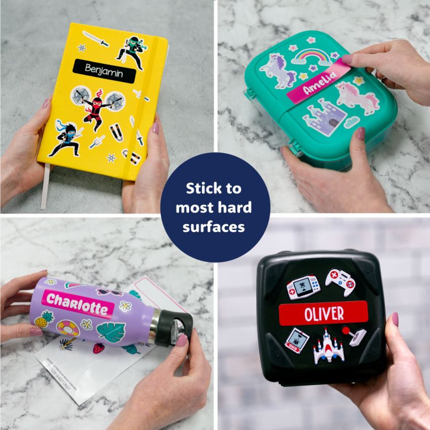 Kids Drink Bottle Name Labels gallery image №3