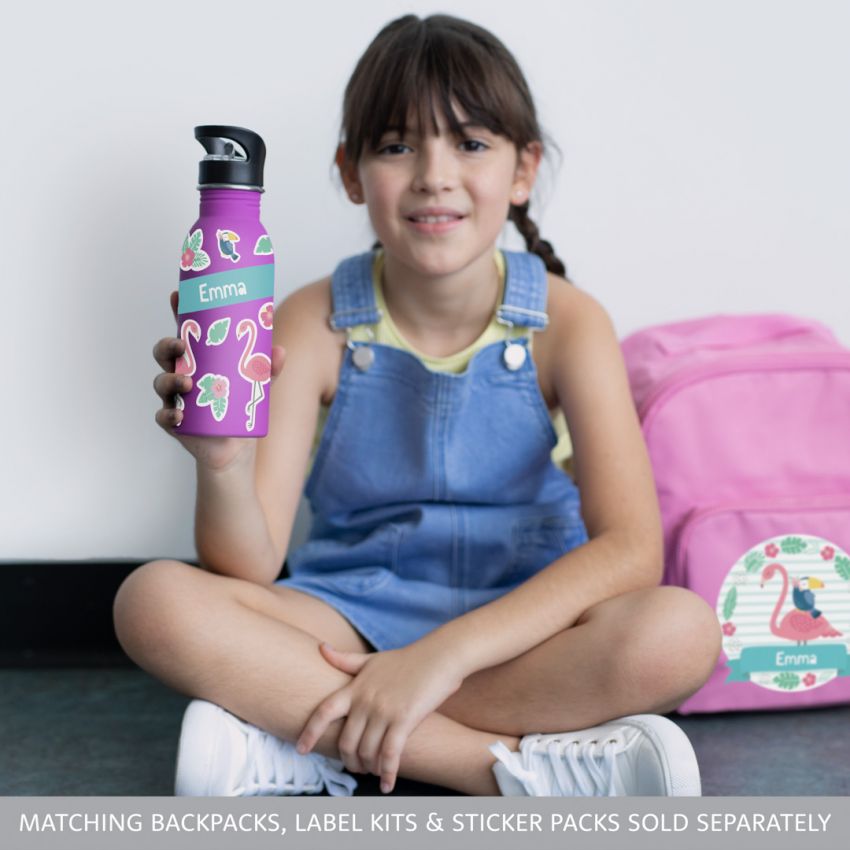 Kids Drink Bottle Name Labels product preview image