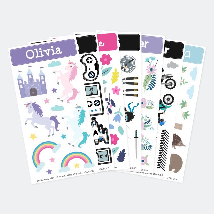 Kids Drink Bottle Name Labels gallery image №2