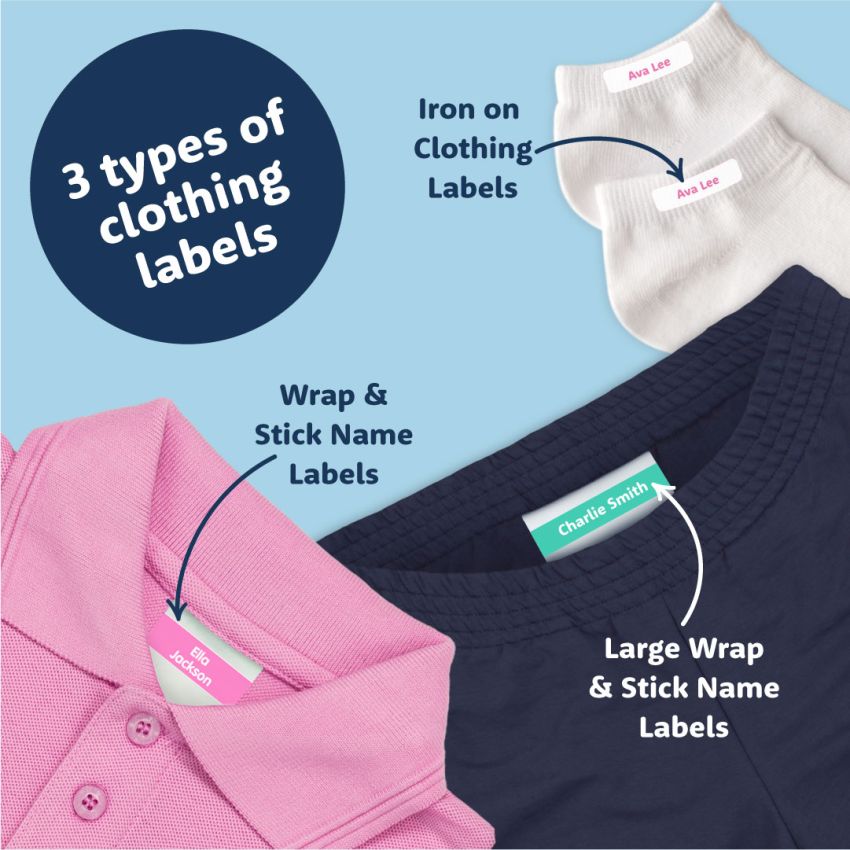 Wrap & Stick Clothing Name Labels gallery image №4