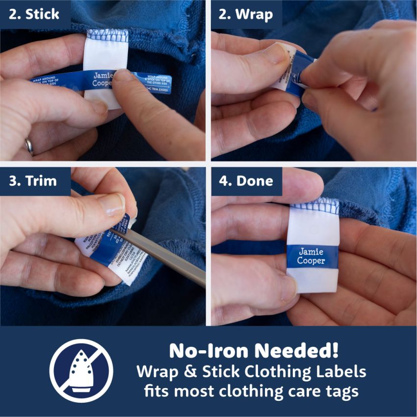 Wrap & Stick Clothing Name Labels gallery image №2
